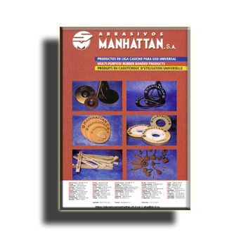 Danh mục các sản phẩm mài mòn (eng) sản xuất Abrasivos Manhattan
